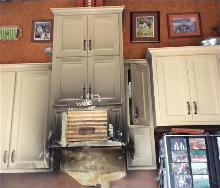 Kitchen cabinet with smoke